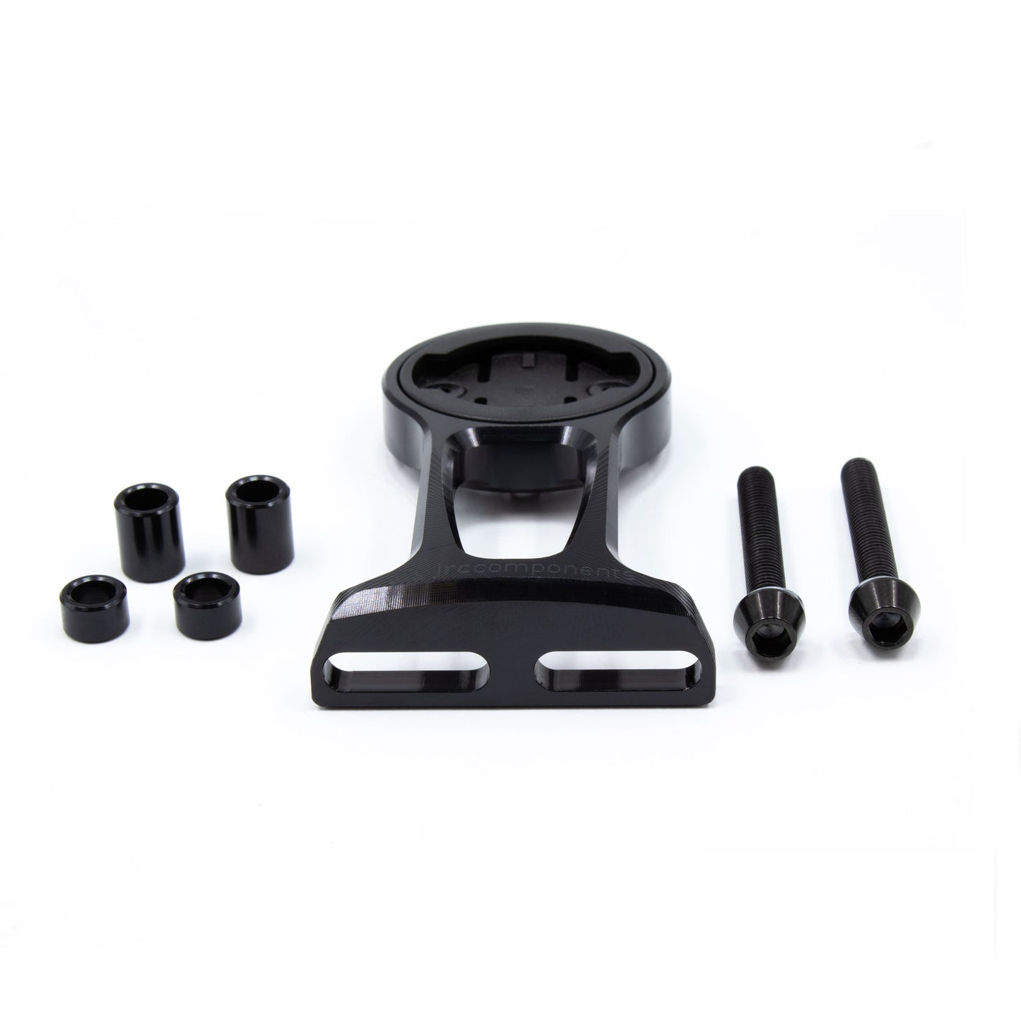 JRC Components Lightweight Bicycle Components Stealth And Premium Stem Out Front Mount With Titanium Bolts And Black Etching For Wahoo And Garmin Computer GPS
