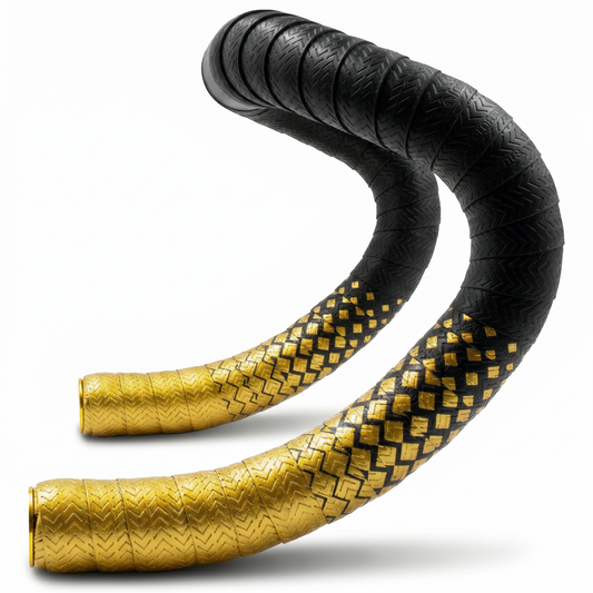 Gold, JRC Components Orimono metallic bicycle handlebar tape