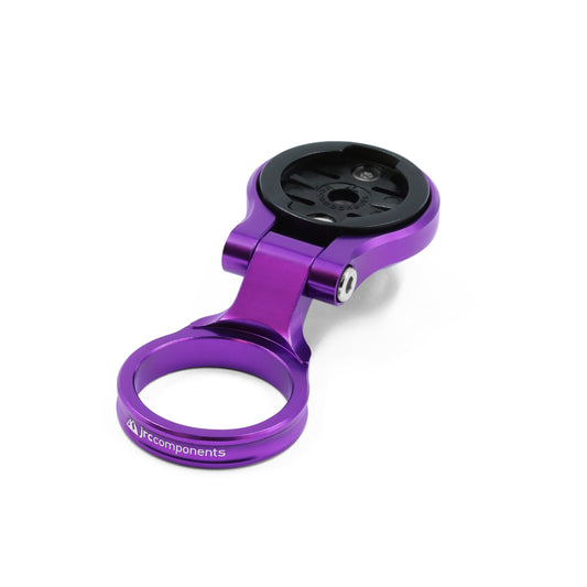 Purple, lightweight aluminium Ridge headset mount for Garmin