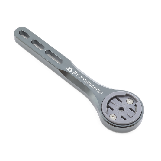 Gunmetal, lightweight, aluminium integrated Amplitude bicycle handlebar mount for Wahoo