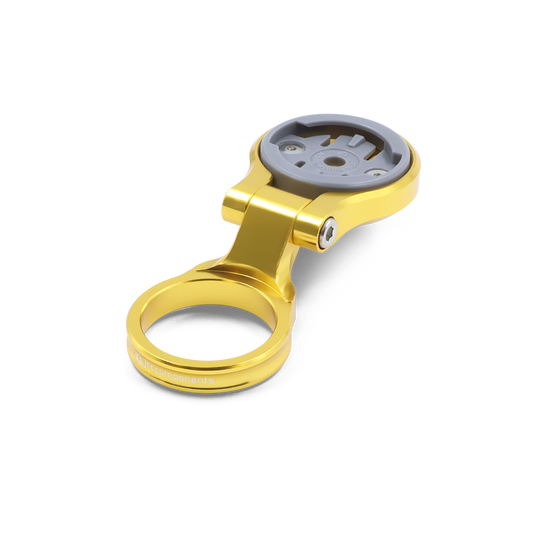 Gold, lightweight aluminium Ridge headset mount for Wahoo