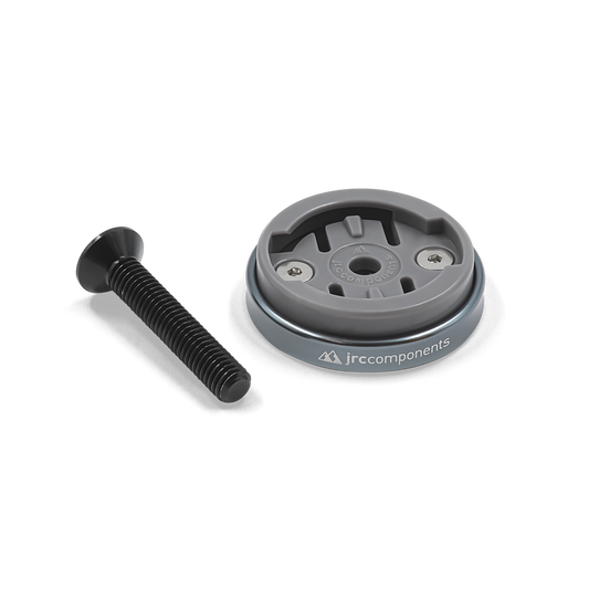 Gunmetal, lightweight aluminium Enkei headset top cap computer mount for Wahoo