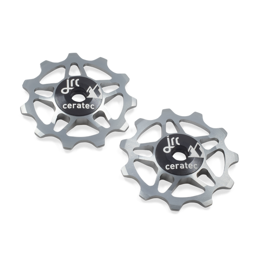 Gunmetal, lightweight aluminium 11 tooth ceramic pulley wheel set for bicycles, for Shimano, SRAM and Campagnolo