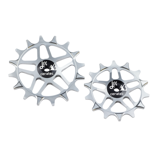 Gunmetal, lightweight aluminium 14/16 tooth pulley wheel set for SRAM Eagle T-Type