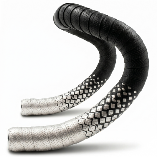 Silver, JRC Components Orimono metallic bicycle handlebar tape