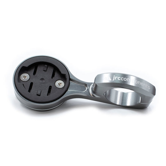 Gunmetal grey, lightweight, aluminium Wahoo GPS computer mount for Time Trial and Triathlons, TT, flick-switch design