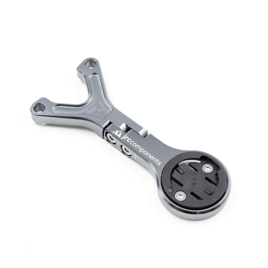 JRC Components, Lightweight Underbar Out Front Mount GPS Computer Mount for Cannondale Hollowgram Knot and Save Handlebar and Stem System for Wahoo in Gunmetal