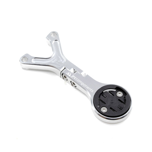 JRC Components, Lightweight Underbar Out Front Mount GPS Computer Mount for Cannondale Hollowgram Knot and Save Handlebar and Stem System for Wahoo in Silver