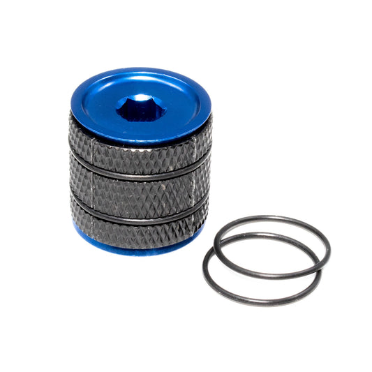 JRC Components Lightweight Bicycle Components Superlight Headset Expander Plug  In Blue